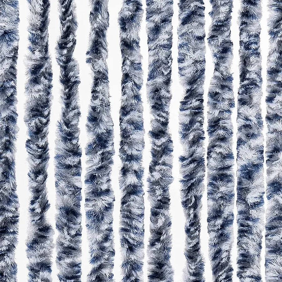 Moustiquaire Bleu blanc et argenté 90x220 cm Chenille - 6