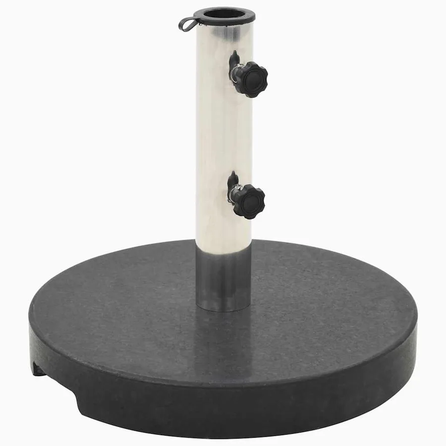 Socle de parasol Granite 20 kg Rond Noir - 2