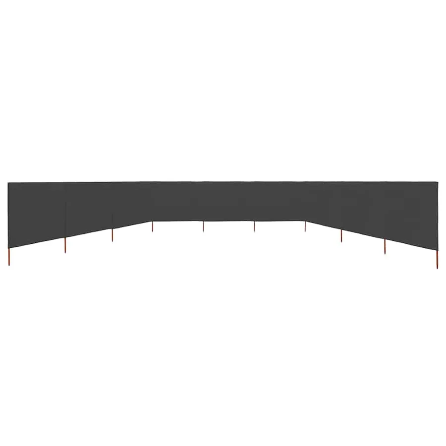 Paravent 9 panneaux Tissu 1200 x 120 cm Anthracite - 3