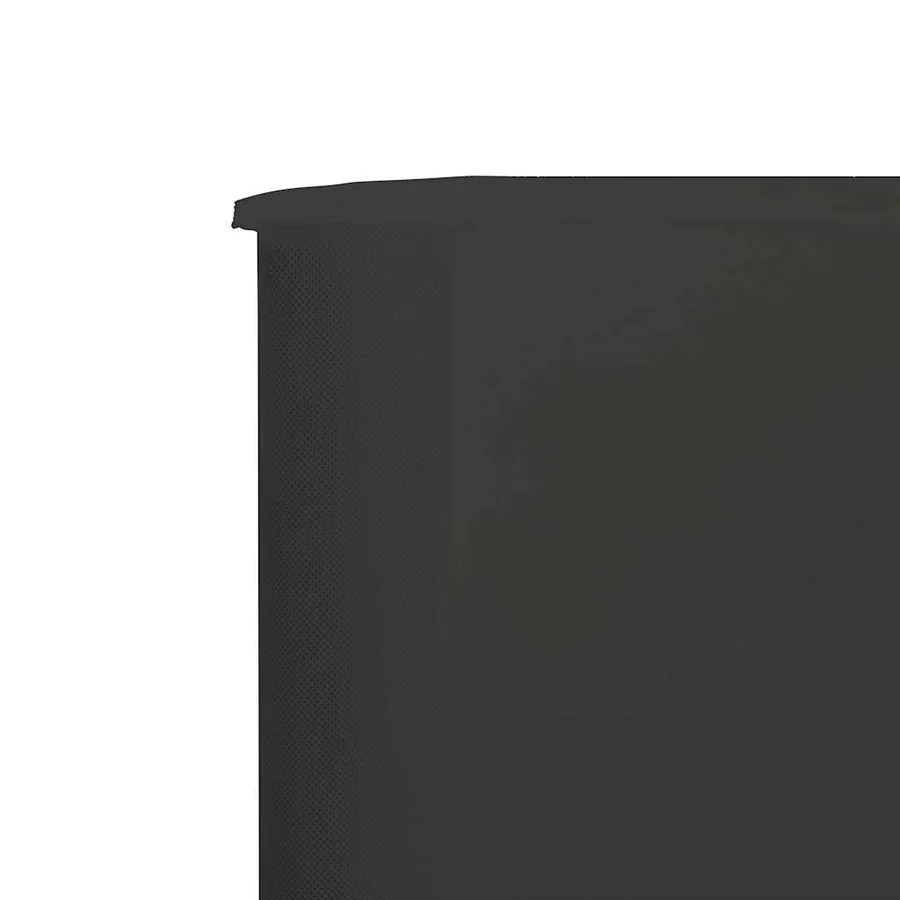 Paravent 9 panneaux Tissu 1200 x 120 cm Anthracite - 4