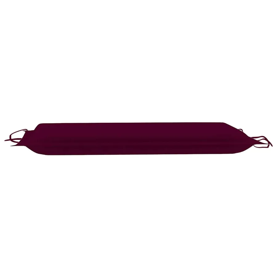 Chaise longue à bascule avec coussin Bois de teck solide - 15