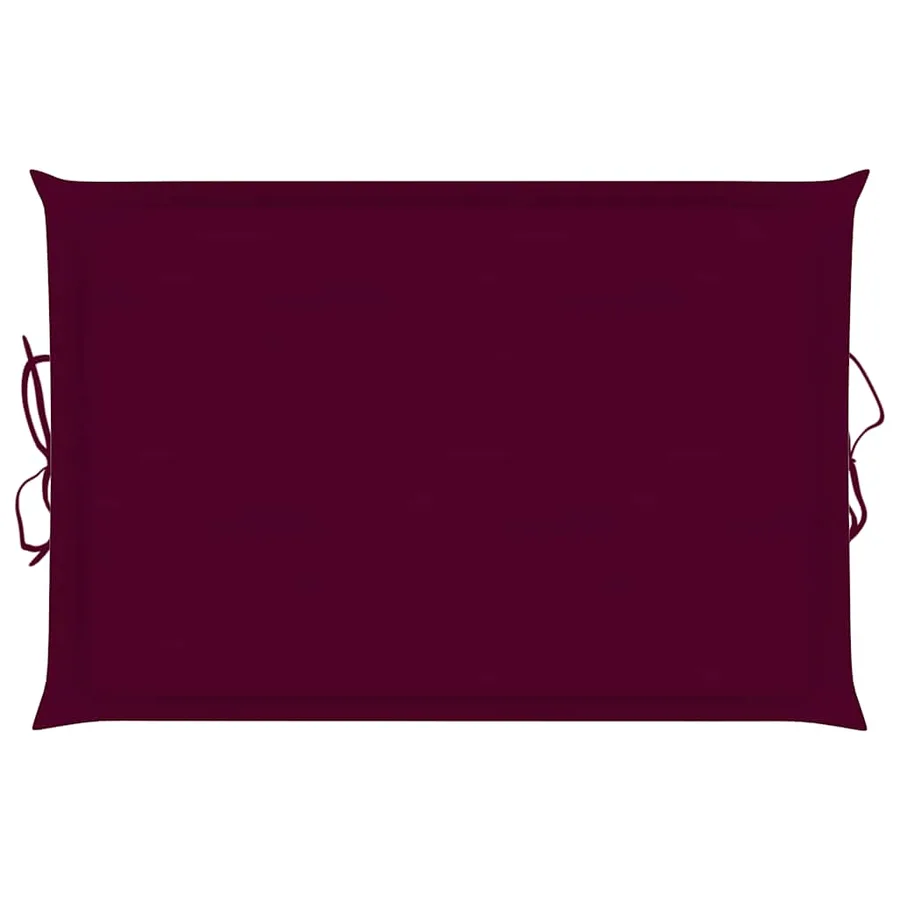 Chaise longue à bascule avec coussin Bois de teck solide - 16