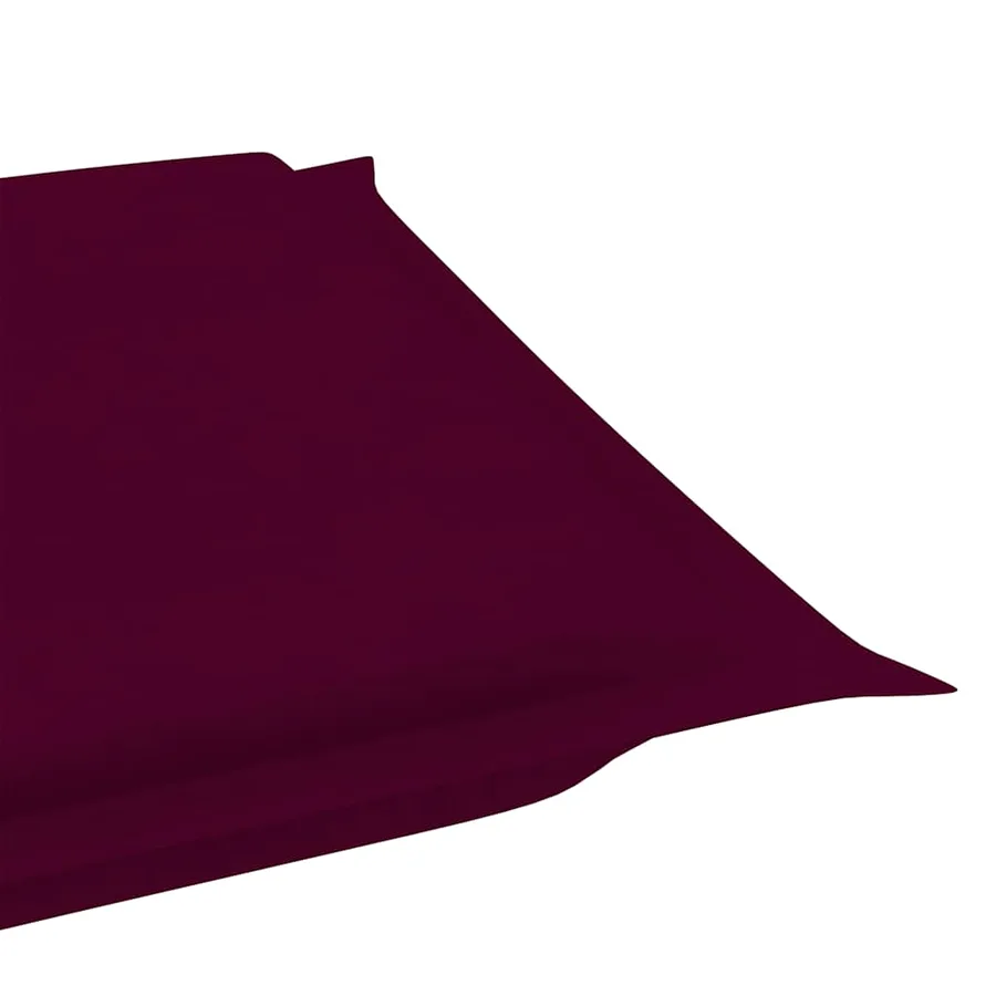 Chaise longue à bascule avec coussin Bois de teck solide - 17