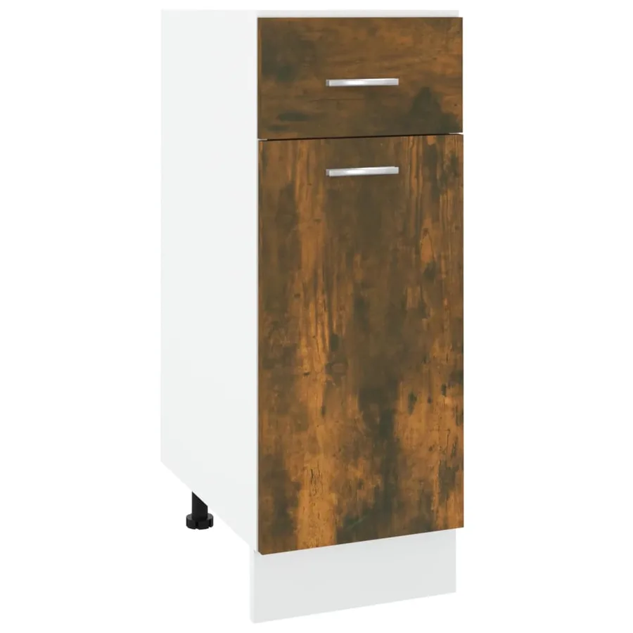 Armoire à tiroirs "Lyon" Chêne fumé 30 x 46 x 81,5 cm Bois d'ingénierie - 2