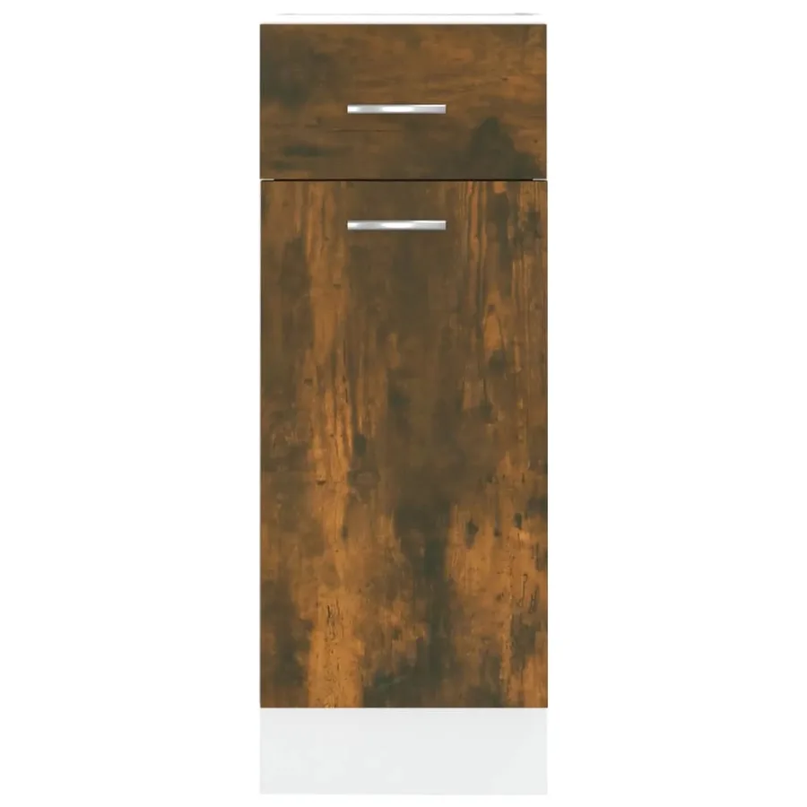 Armoire à tiroirs "Lyon" Chêne fumé 30 x 46 x 81,5 cm Bois d'ingénierie - 5