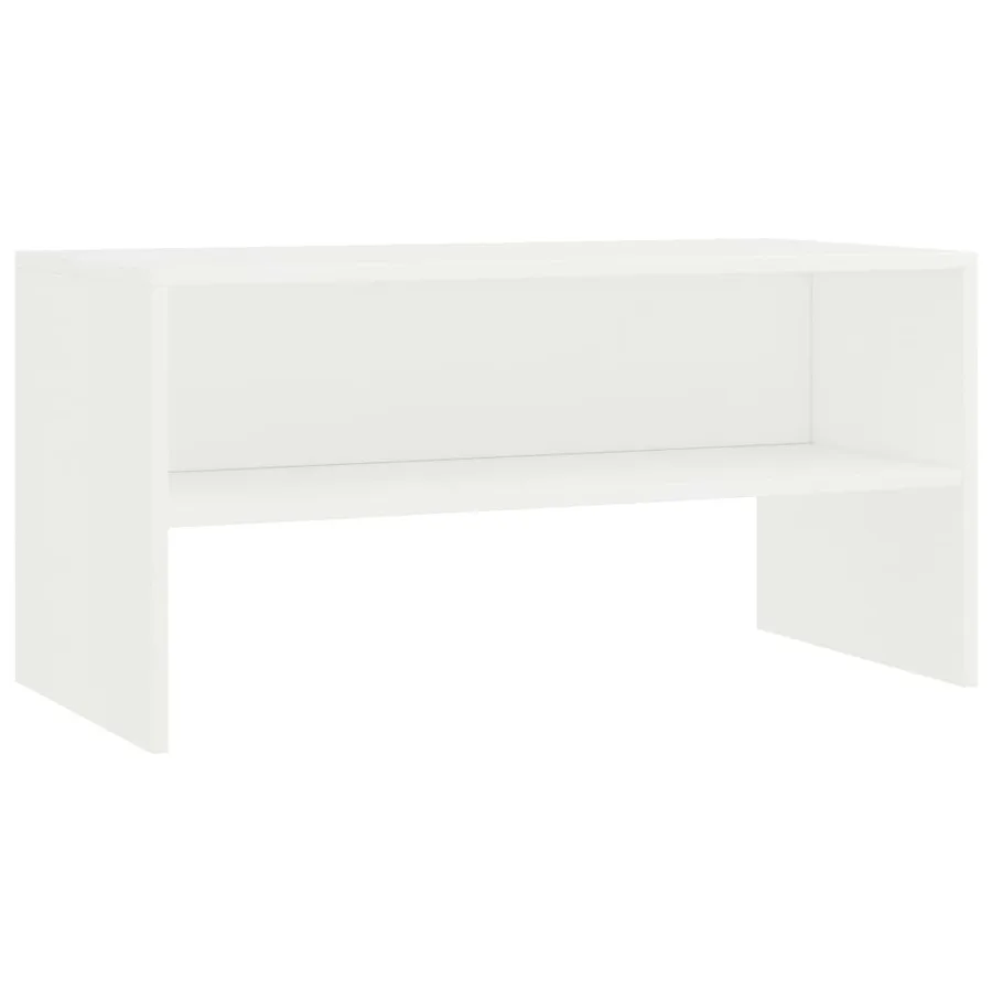Meuble TV Blanc 80x40x40 cm Bois d’ingénierie - 2