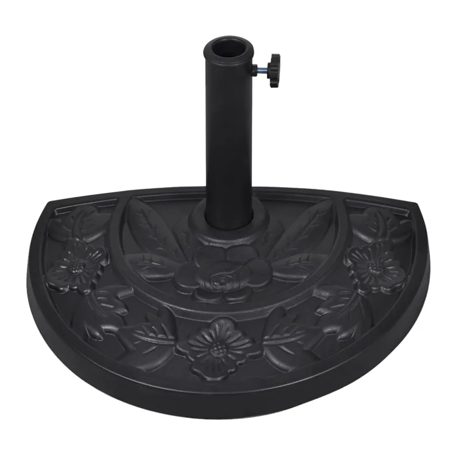 Socle de parasol demi-rond Résine