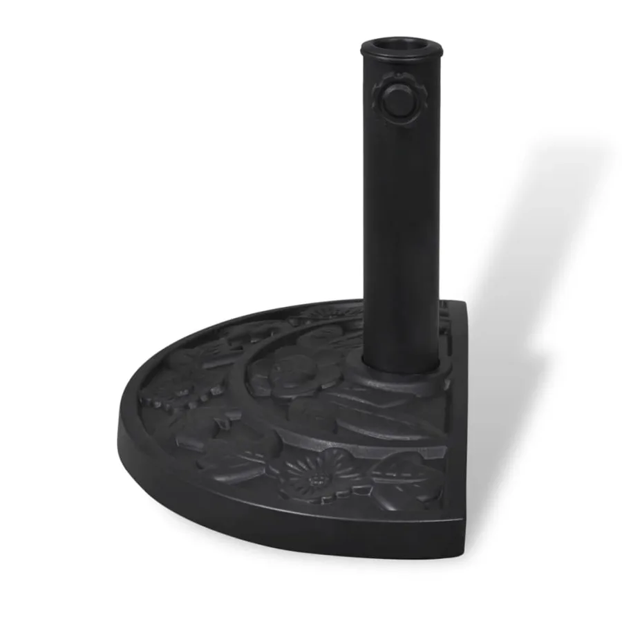 Socle de parasol demi-rond Résine - 5