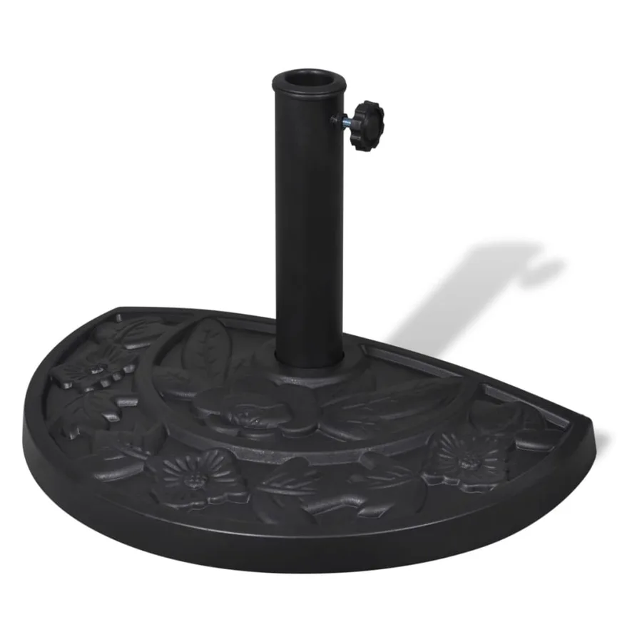 Socle de parasol demi-rond Résine - 6