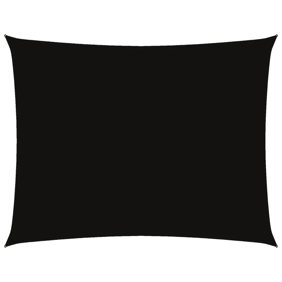 Voile de parasol tissu oxford rectangulaire 3,5x4,5 m noir - 2