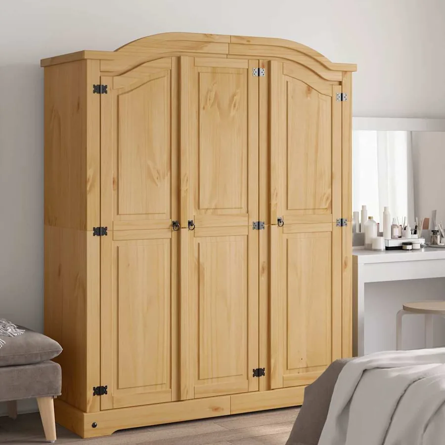 Garde-robe avec 3 portes Gamme Corona pin mexicain