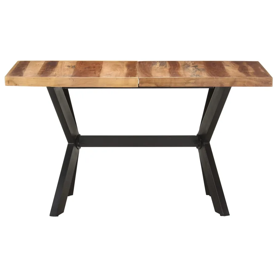 Table de salle à manger 140x70x75 cm Bois avec finition miel - 2