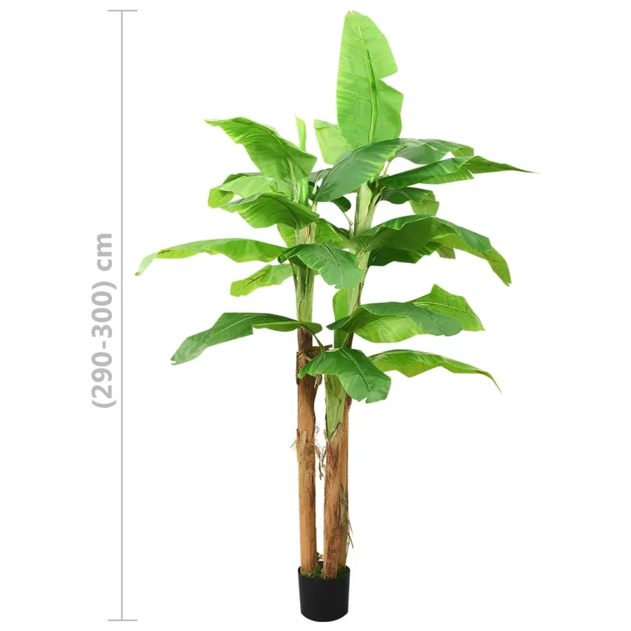 Bananier artificiel avec pot 300 cm Vert - 6