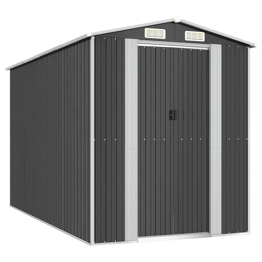 Abri de jardin Anthracite 192x357x223 cm Métal galvanisé - 2