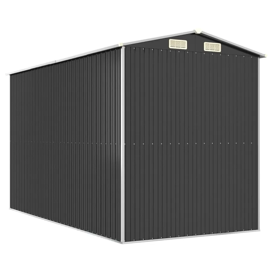 Abri de jardin Anthracite 192x357x223 cm Métal galvanisé - 6