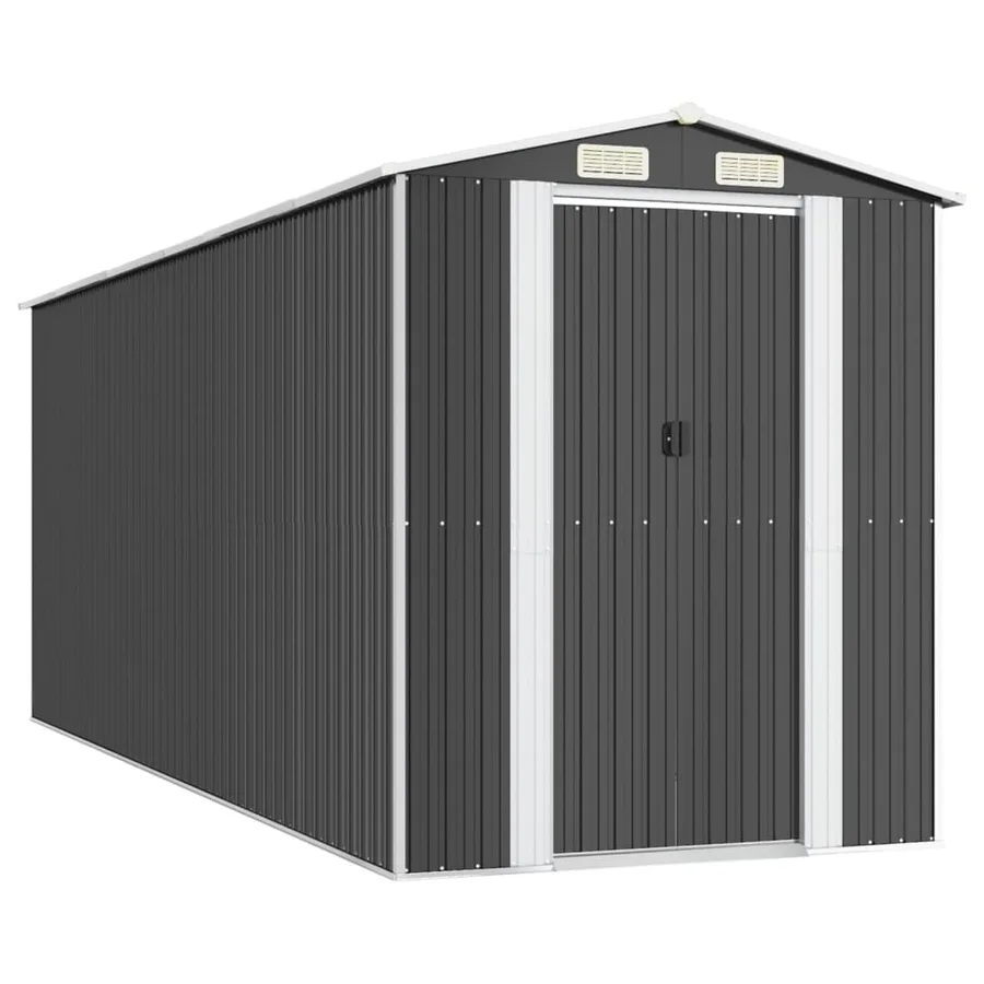 Abri de jardin Anthracite 192x523x223 cm Métal galvanisé - 2