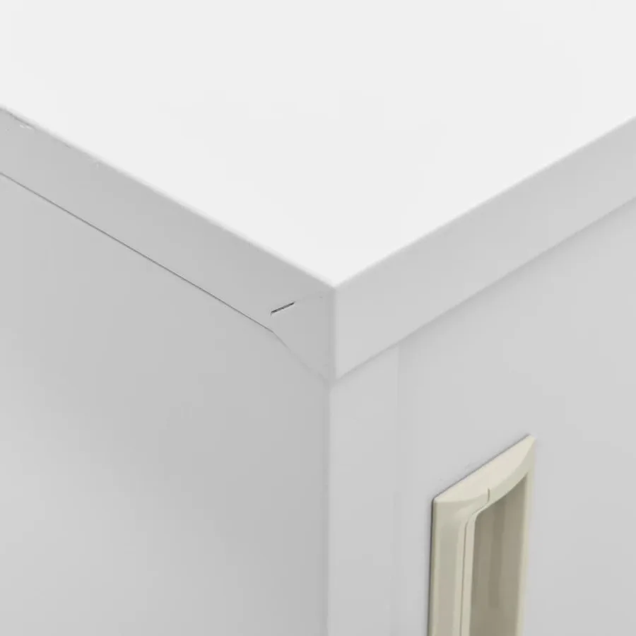 Armoires à casiers 5 pcs Gris clair 90x45x92,5 cm Acier - 8