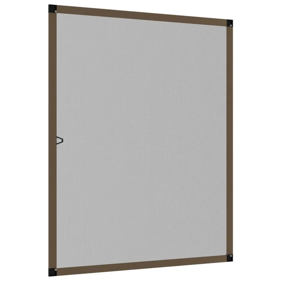 Moustiquaire pour fenêtres Marron 100x120 cm - 4