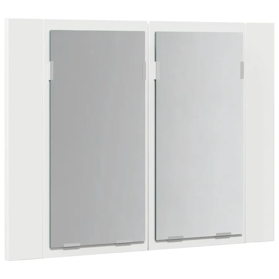 Armoire salle de bain à miroir LED Blanc 60x12x45 cm Acrylique - 8