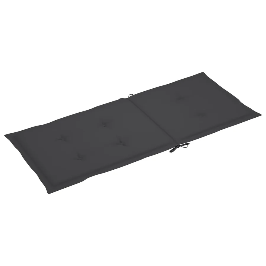 Chaises inclinables de jardin et coussins lot de 8 Gris Acacia - 9