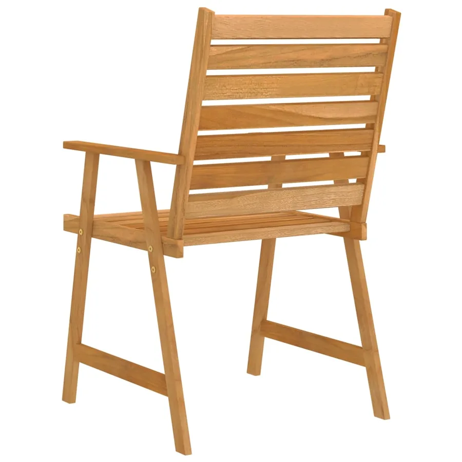 Ensemble à manger de jardin 5 pcs Bois d'acacia solide - 8