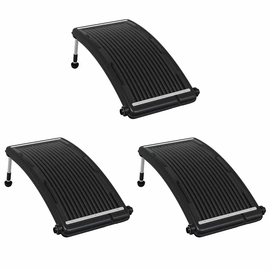 Panneaux de chauffage solaire de piscine courbés 3 pcs 110x65cm - 2