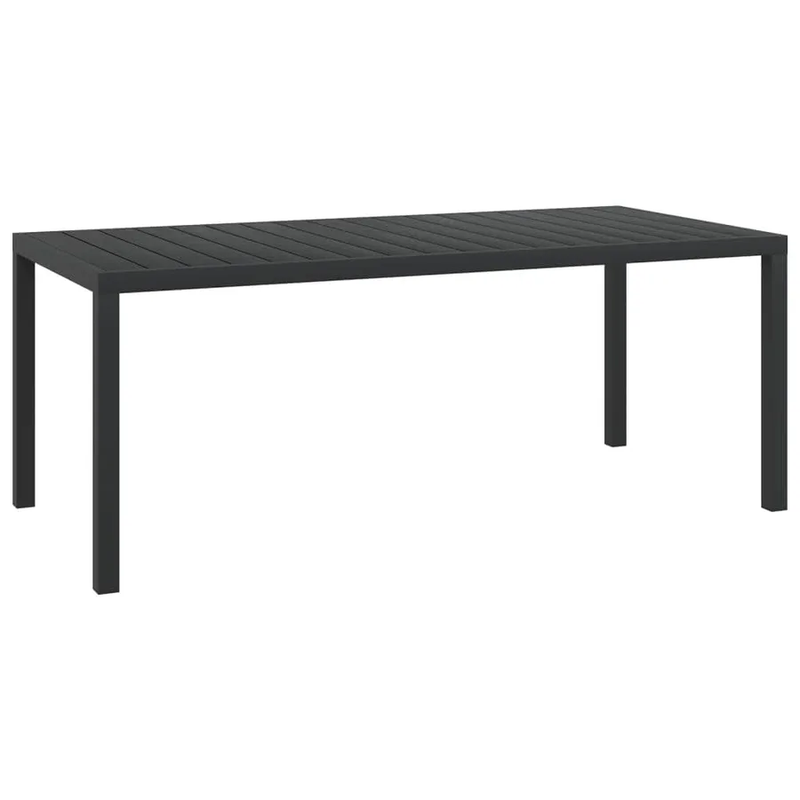 Ensemble à manger de jardin coussins 9pcs Résine tressée Noir - 10