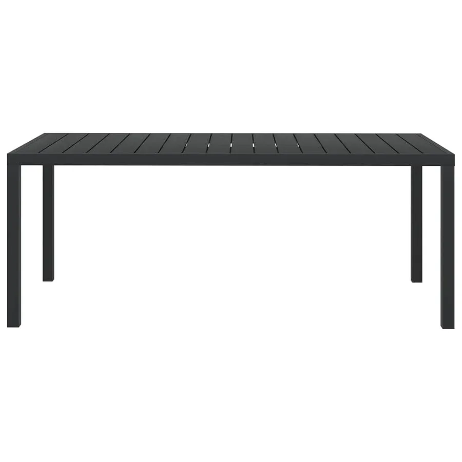 Ensemble à manger de jardin coussins 9pcs Résine tressée Noir - 11