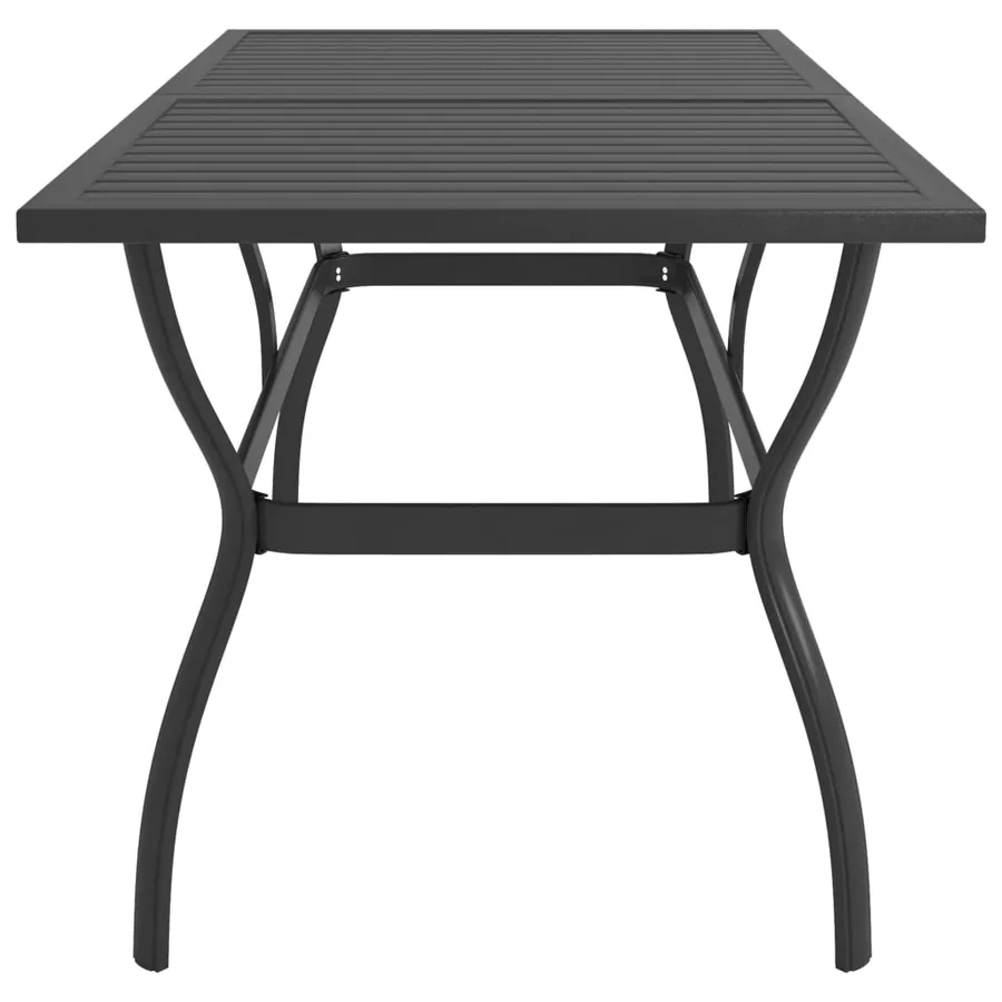 Ensemble à manger de jardin 9 pcs textilène et acier - 5