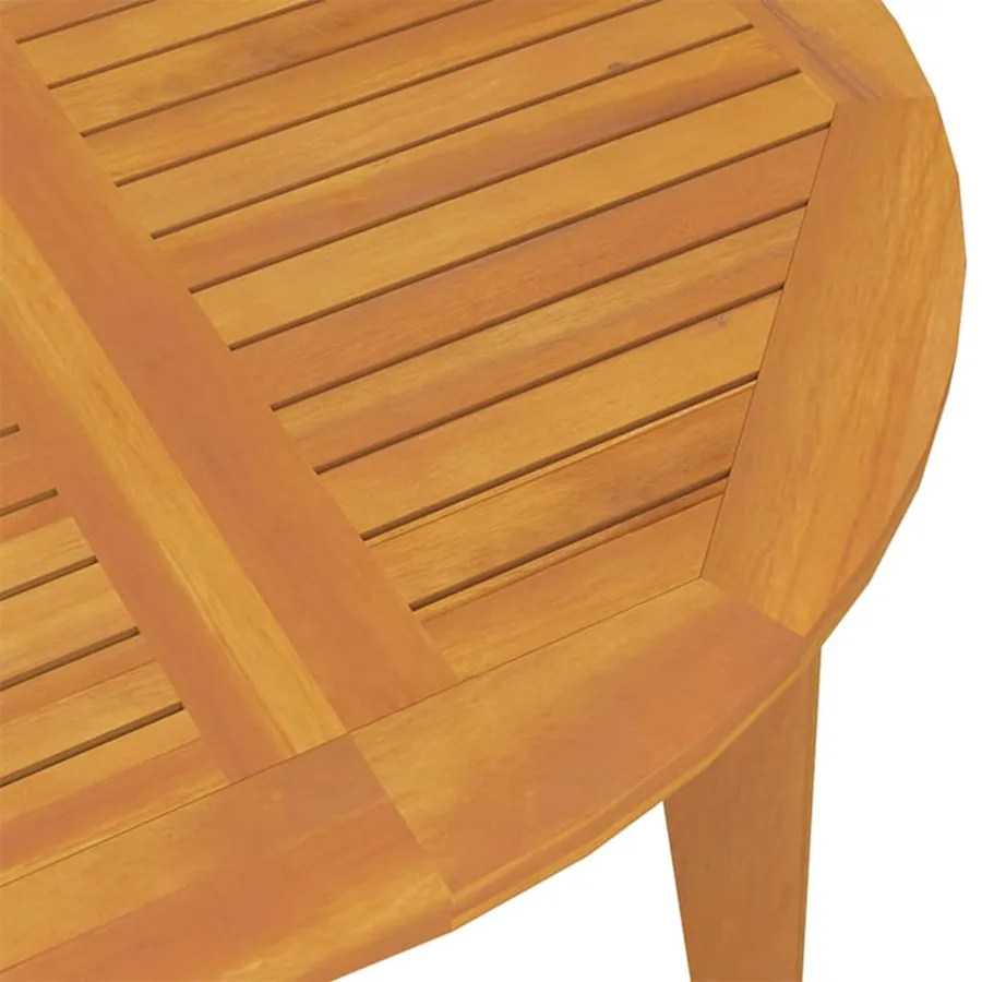 Table de jardin Ø110x75 cm Bois d'acacia solide - 6