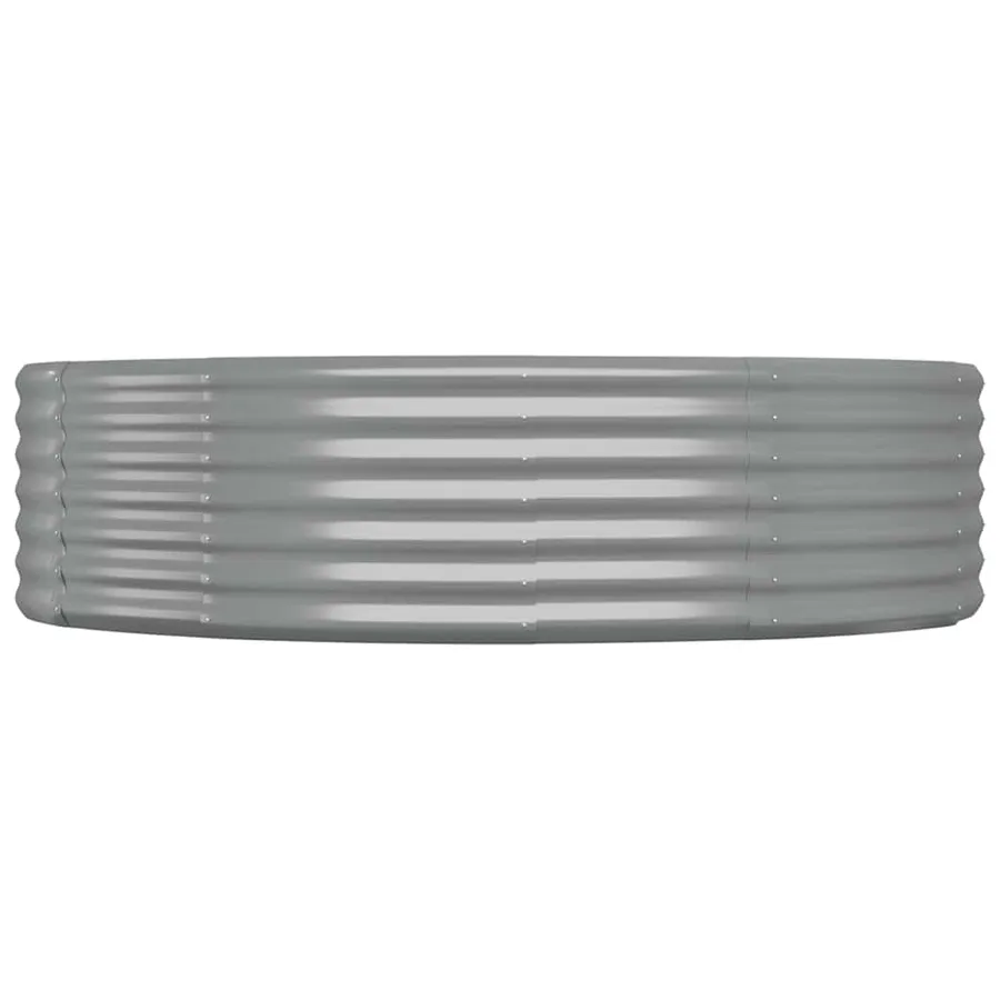 Lit surélevé de jardin Acier galvanisé 140x140x36cm gris - 3