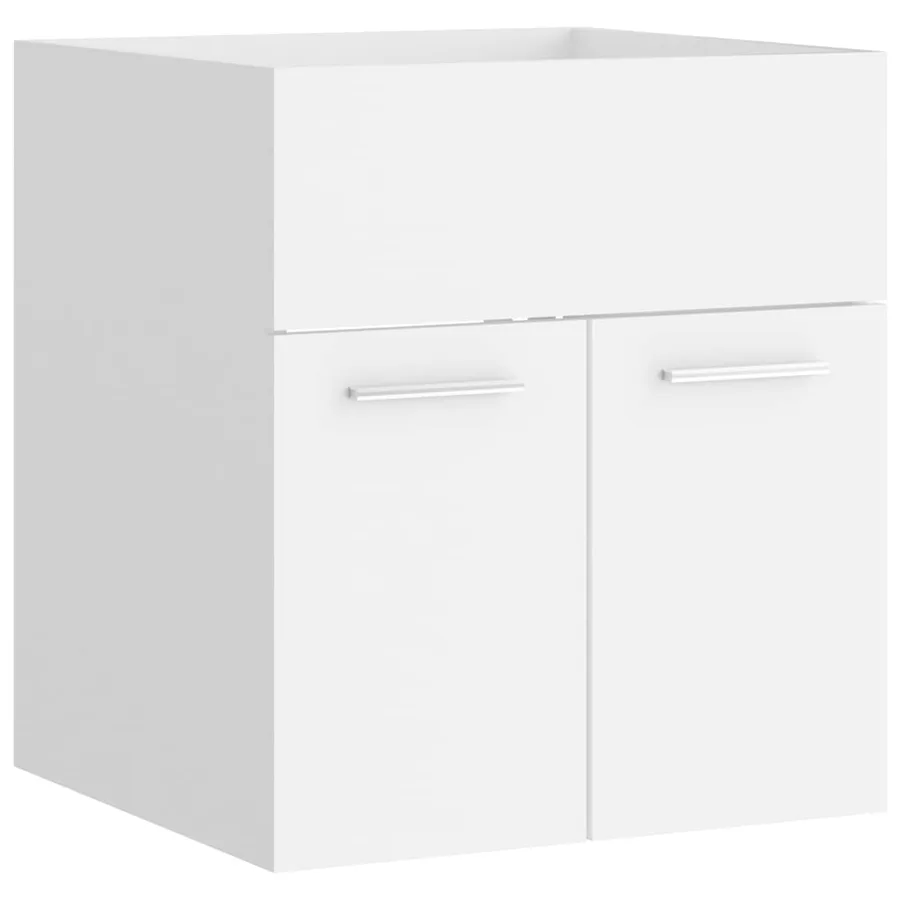 Armoire d'évier Blanc 41x38,5x46 cm Bois d’ingénierie - 2