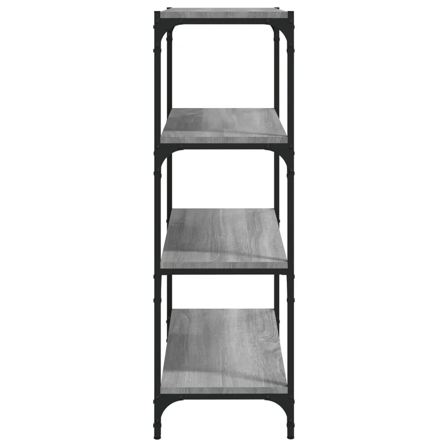 Bibliothèque Sonoma gris 60x33x100 cm Bois d'ingénierie acier - 6