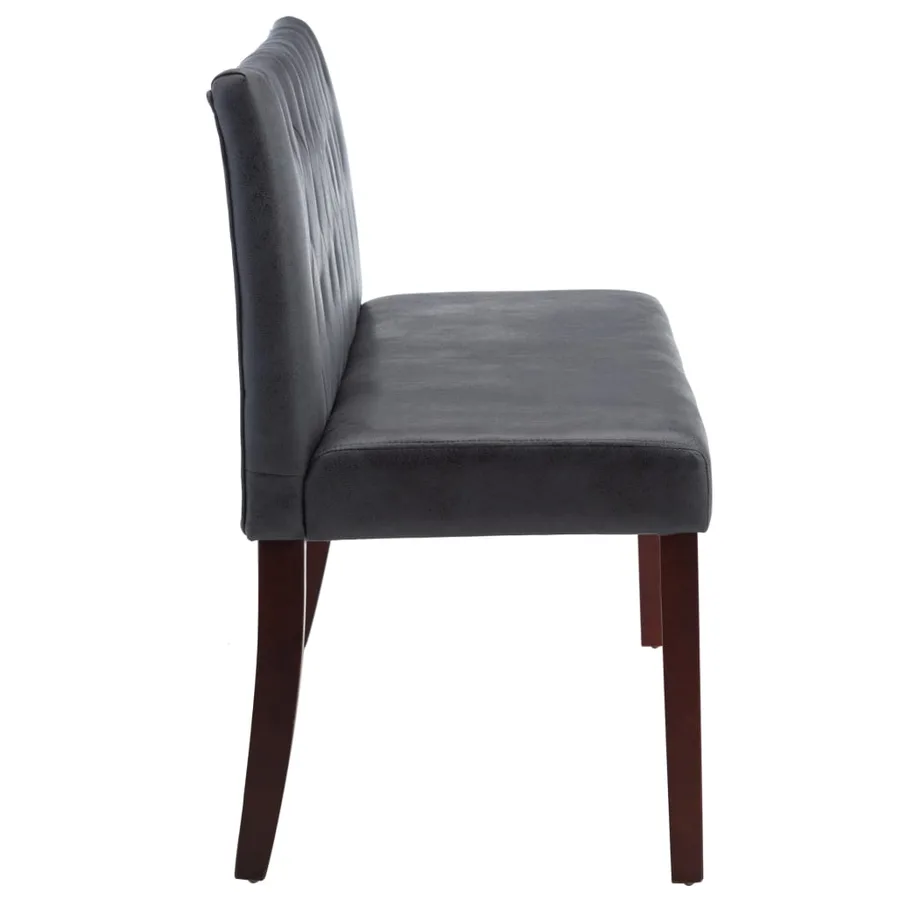 Banc 148,5 cm Gris Similicuir daim - 4