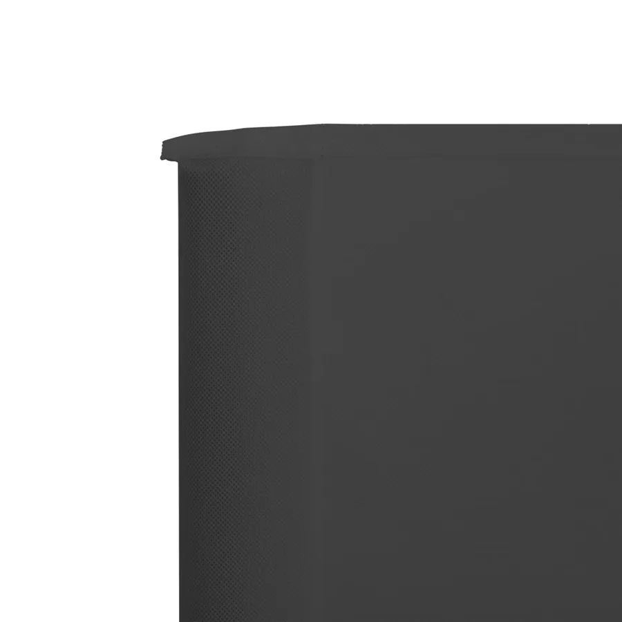 Paravent 3 panneaux Tissu 400 x 120 Anthracite - 4