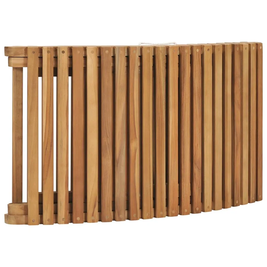 Salon de jardin pliable 3 pcs Bois de teck solide - 5