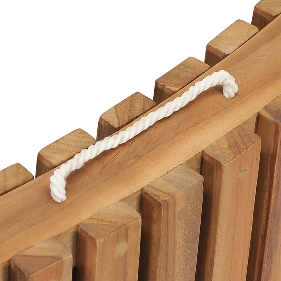 Salon de jardin pliable 3 pcs Bois de teck solide - 6