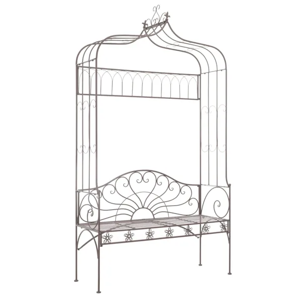 Banc de jardin 122 cm Fer Marron antique