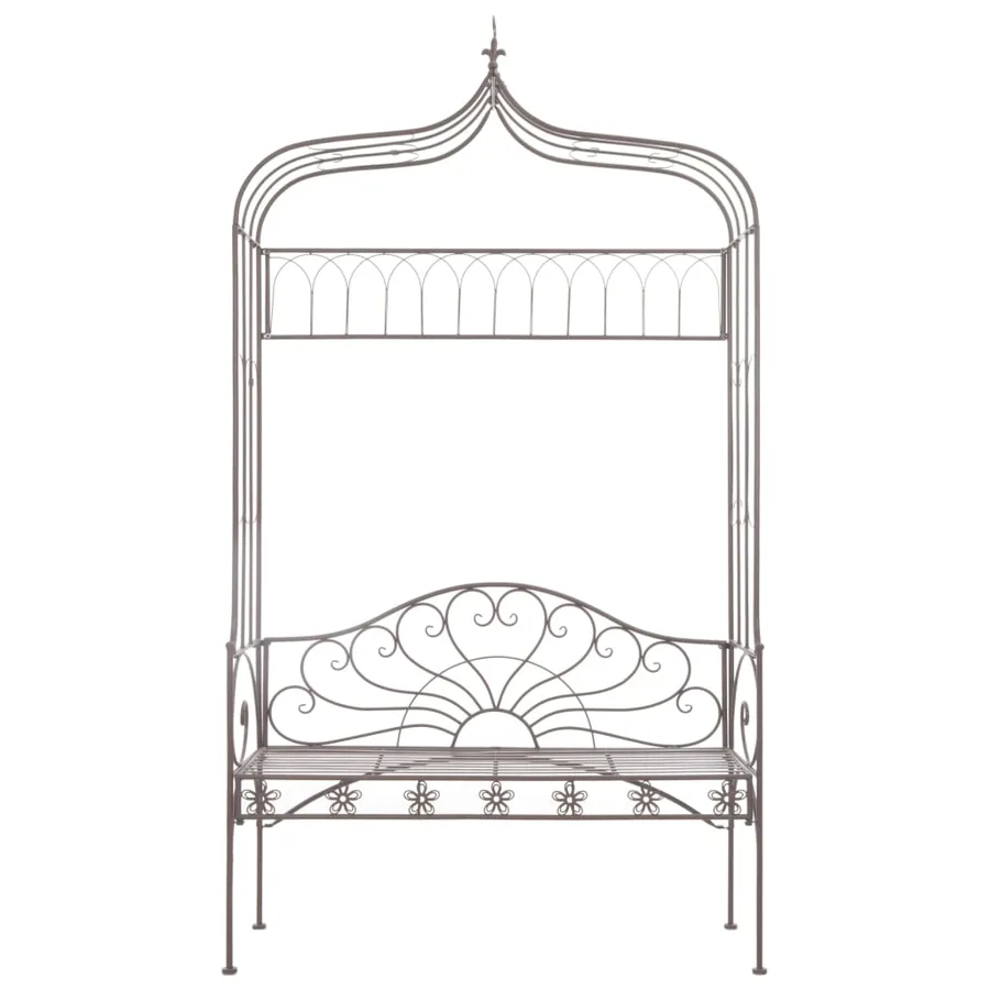 Banc de jardin 122 cm Fer Marron antique - 2