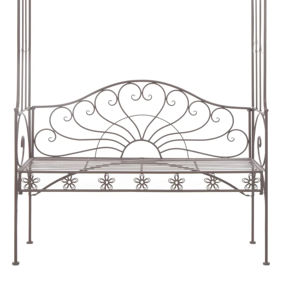 Banc de jardin 122 cm Fer Marron antique - 5
