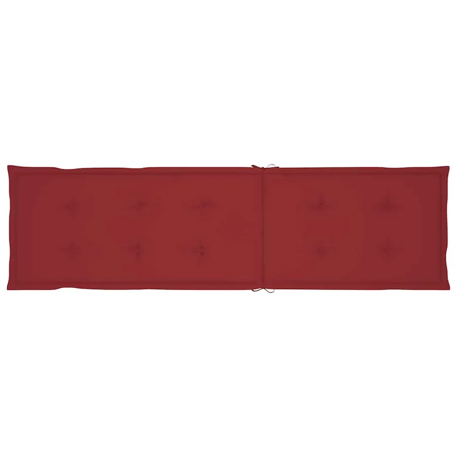 Chaise longue d'extérieur repose-pied et coussin Acacia solide - 8