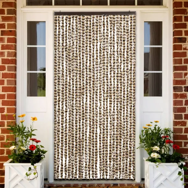 Moustiquaire Beige et marron 100x220 cm Chenille