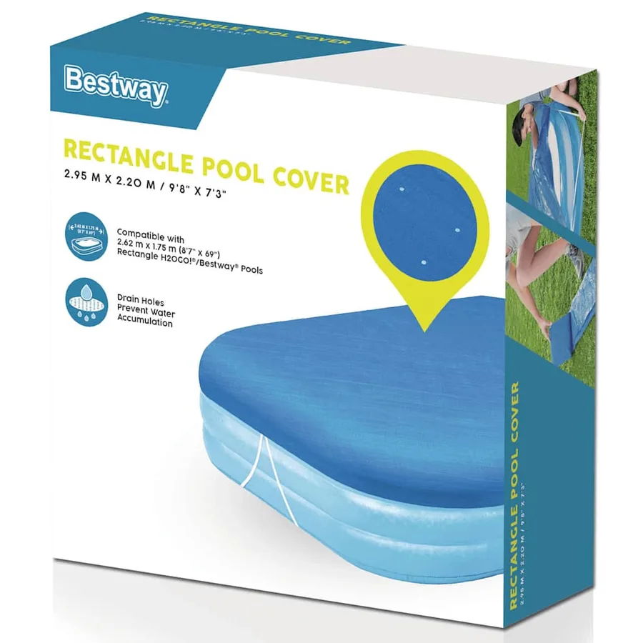 Bestway Couverture de piscine Flowclear 262x175x51 cm - 5