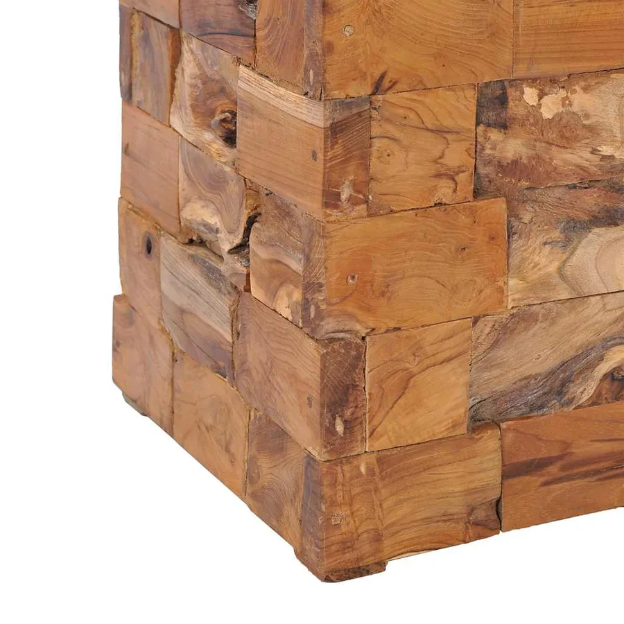 Tabouret de rangement Bois de teck massif - 7