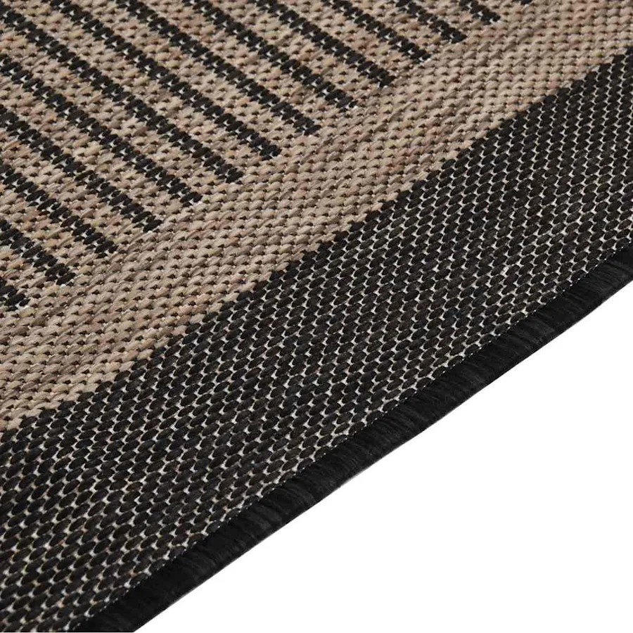 Tapis à tissage plat d'extérieur 200x280 cm Marron foncé - 4