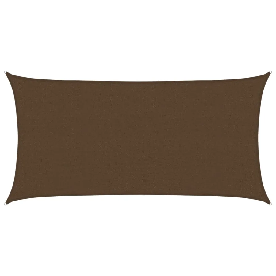Voile d'ombrage 160 g/m² Marron 2x4 m PEHD - 2