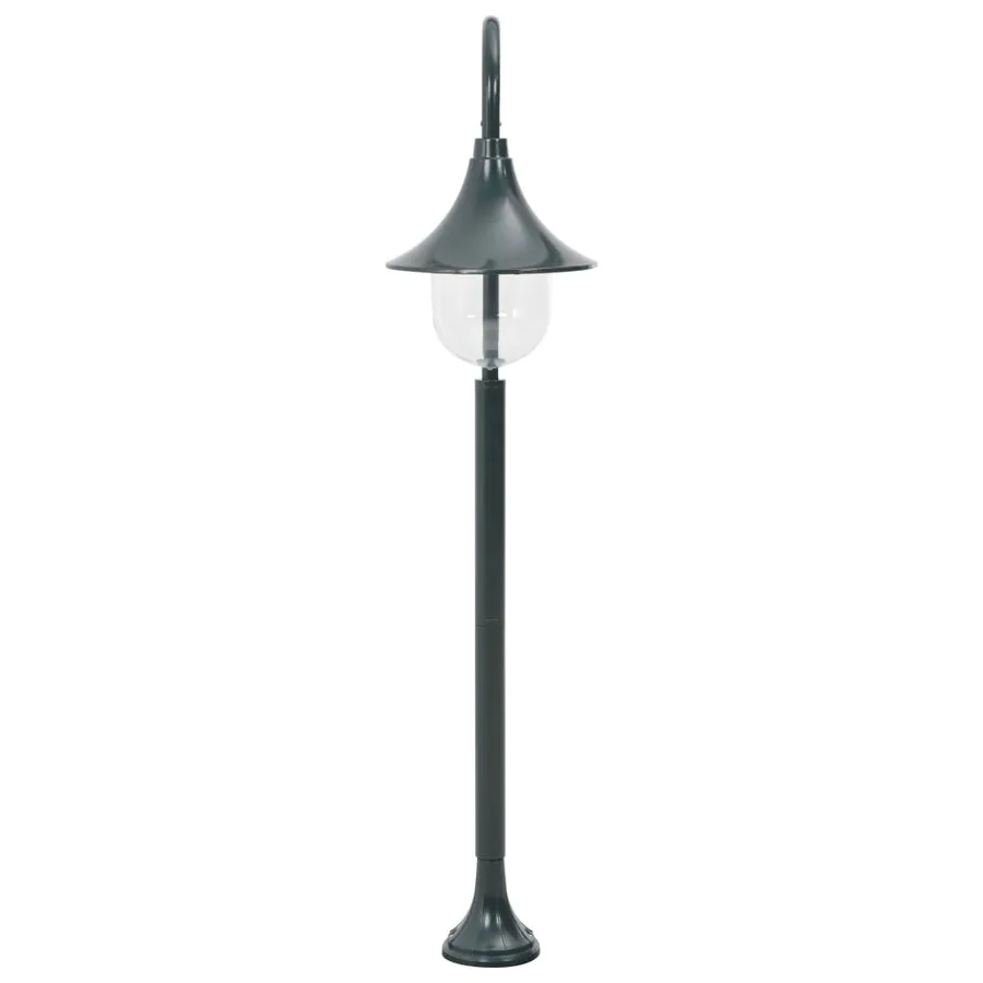 Lampadaire de jardin E27 120 cm Aluminium Vert foncé - 3
