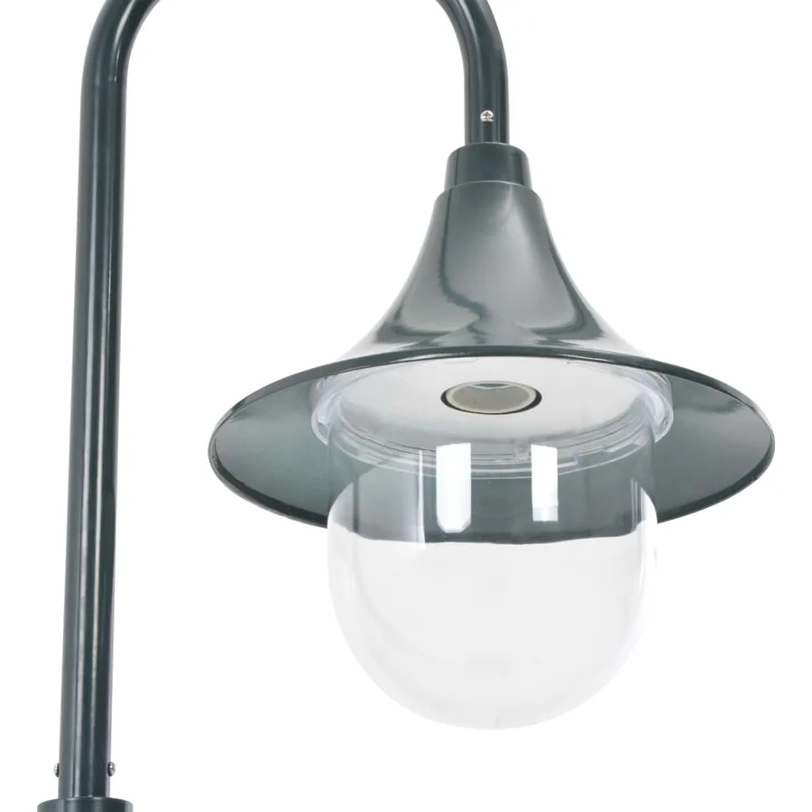 Lampadaire de jardin E27 120 cm Aluminium Vert foncé - 4