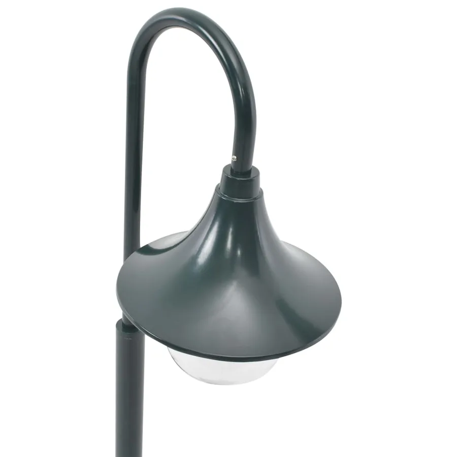 Lampadaire de jardin E27 120 cm Aluminium Vert foncé - 5