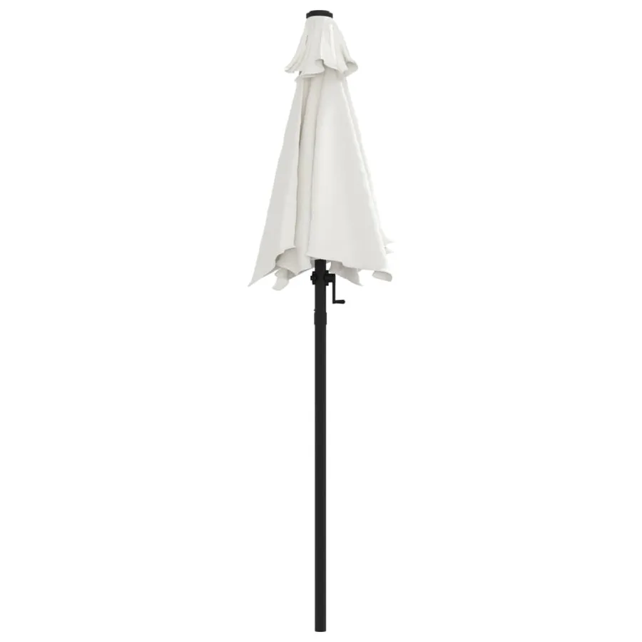 Parasol Blanc sable 200x224 cm Aluminium - 4